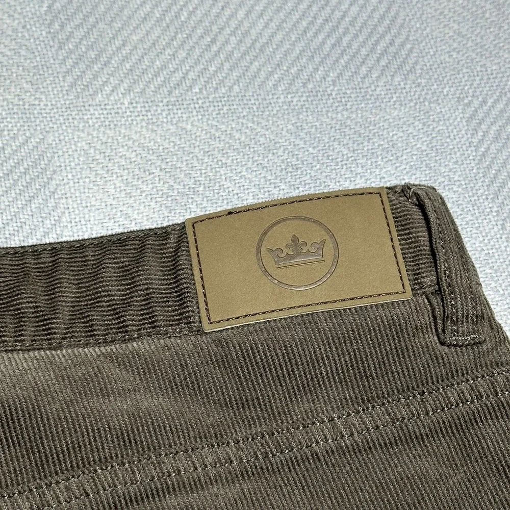 Peter Millar Brown Corduroy 5 Pocket Classic Fit Stretch Pants Men's‎ Size 38x33